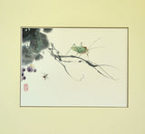 Scenes from Nature VI ( Mantis, Grapes and Bee)