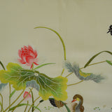 Mandarin Ducks and Lotus Pond